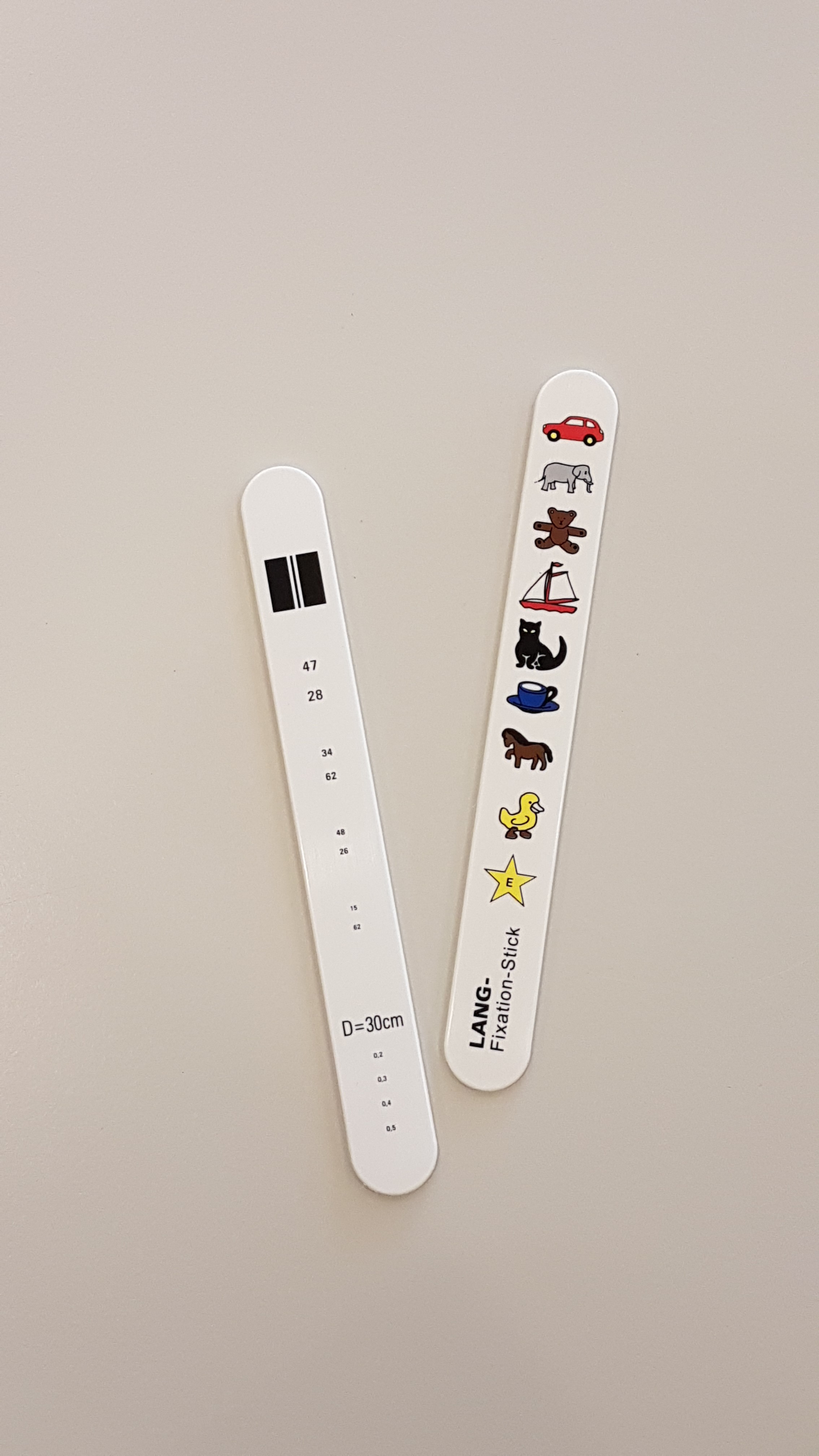 Fixationsstab mit Symbolen, weiß (LANG) | Fixations-Objekte | Screening ...